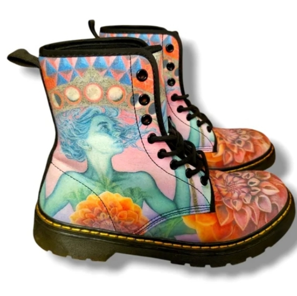 Women Shoes Lace Up Boots